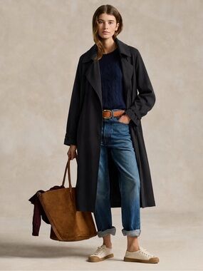Zara Long Black Trench Coat
